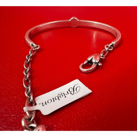 Brighton Mingle Bar Silver Tone Mingle Motif Scrolls Slender Bracelet NWT - Picture 8 of 10